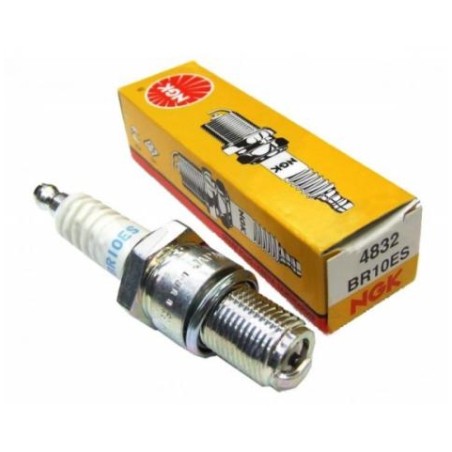 NGK BR10ES 4832 spark plug, 20.8 mm hex, lawnmower, brush cutter | NewgardenParts.com