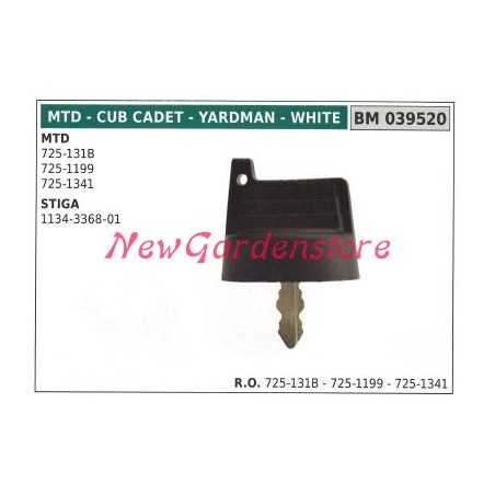 Ignition switch key mtd 725-131b stiga 1134-3368-01 039520 | NewgardenParts.com