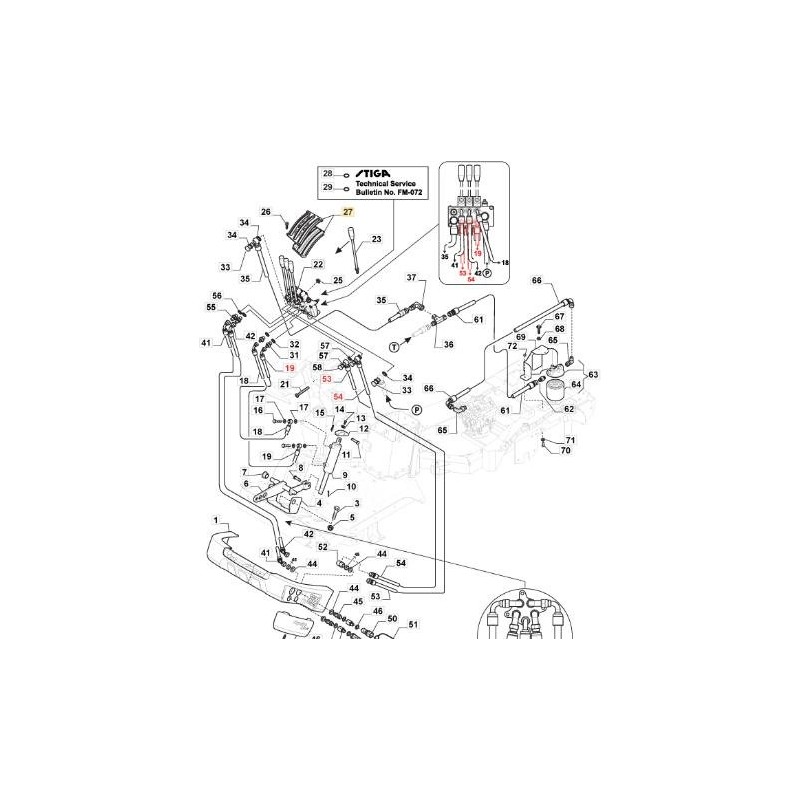 PLACCHETTA KIT VALVOLA 3 VIE PFM STIGA ORIGINALE - 387559002/0