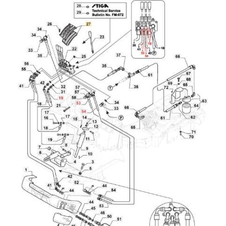 ORIGINAL STIGA PFM 3-WAY VALVE KIT PLATE - 387559002/0 | NewgardenParts.com