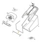 Lower reinforcement for the ORIGINAL STIGA Combi grass cutter bag 122608525/2
