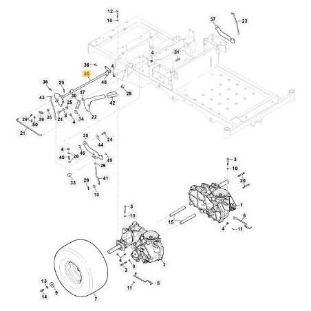 ASSE FRENO ORIGINALE STIGA - 118830043/0 | NewgardenParts.com