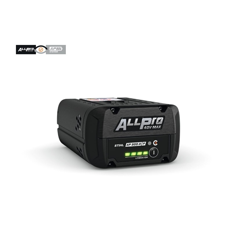 STIHL ALLPRO AP300P CONNECTED lithium battery max 40V 333Wh Tabless Power Boost STIHL ALLPRO AP300P CONNECTED lithium battery max 40V 333Wh Tabless Power Boost
