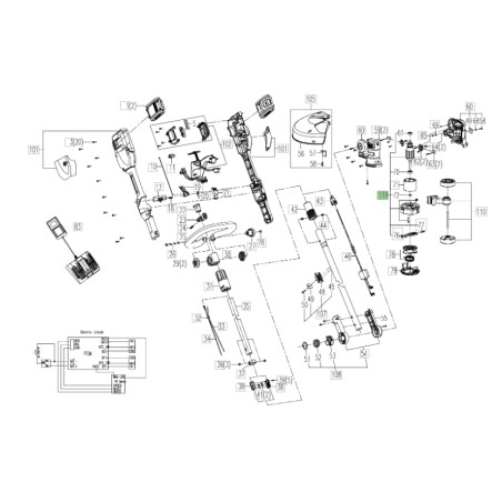 ORIGINAL WORX WG168E WG184E Freischneiderkopfrotor 50033044 | NewgardenParts.com