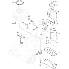 CÂBLE D'ACCÉLÉRATEUR PC/PCH '21 TWIN ORIGINAL STIGA - 187000224/0 | NewgardenParts.com