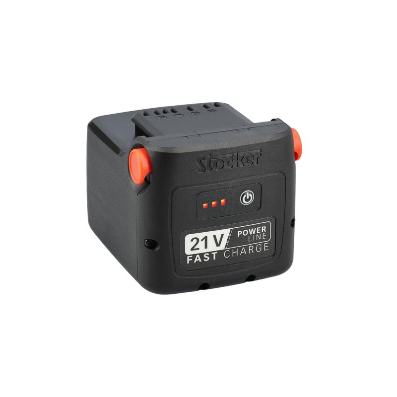 STOCKER 21V Power Line 4,0Ah 86,4Wh Schnelllade-Lithium-Akku mit LED