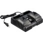 STOCKER 21V Fast Charge Dual Battery Charger with LED Indicators
