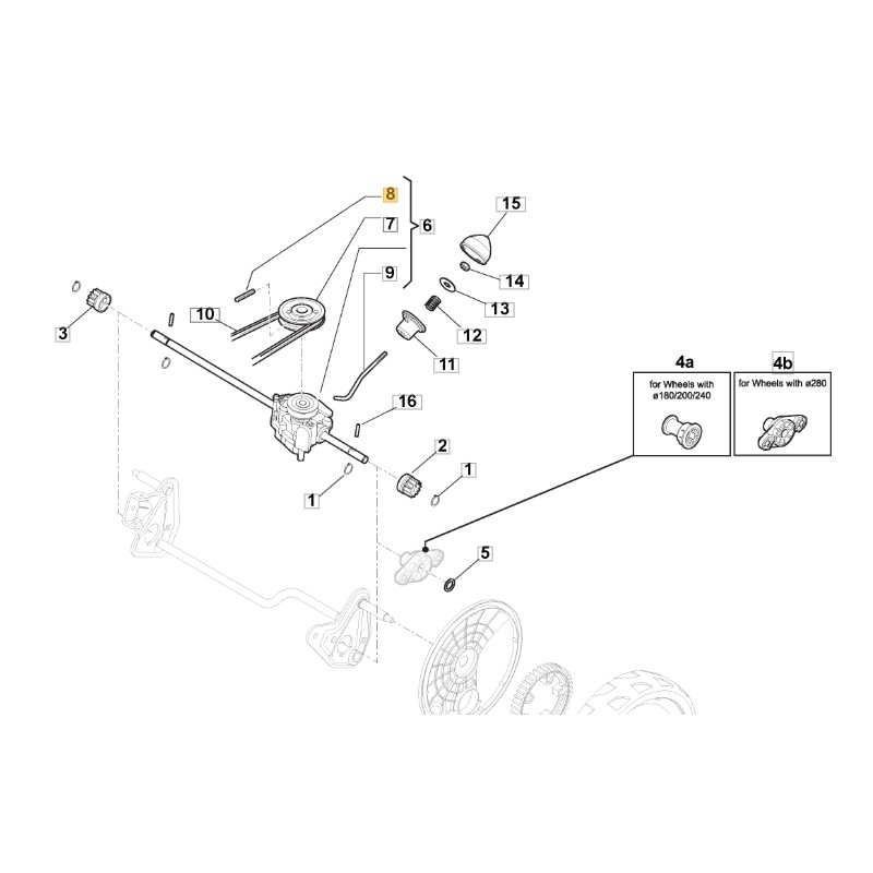 ORIGINAL STIGA 422PD 46PD 461PD 4810PD lawnmower elastic pin 112645705/0