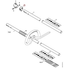 Halter Ø 25,4 mm 00001822100 ORIGINAL STIHL | NewgardenParts.com