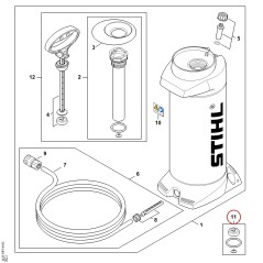 Juego de juntas 00000071601 ORIGINAL STIHL | NewgardenParts.com