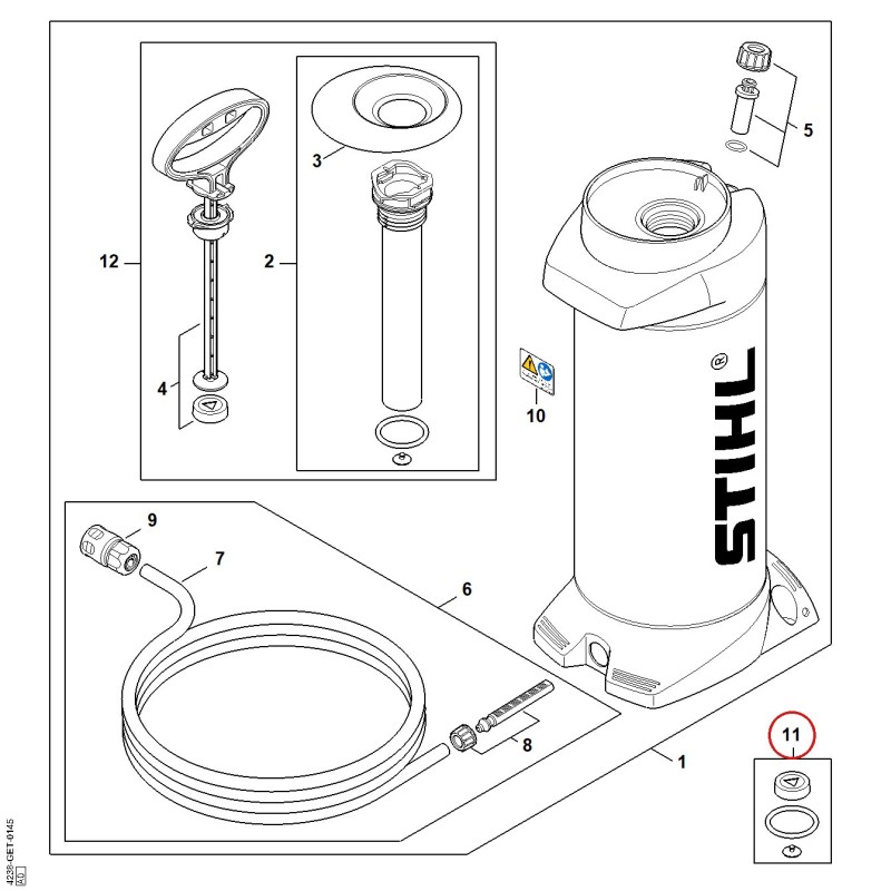 Set of gaskets 00000071601 ORIGINAL STIHL Set of gaskets 00000071601 ORIGINAL STIHL