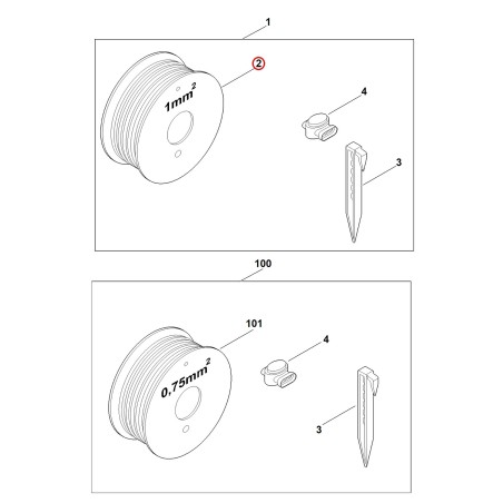 Accessoire pour robot ARB 151.1 00004008633 ORIGINAL STIHL | NewgardenParts.com