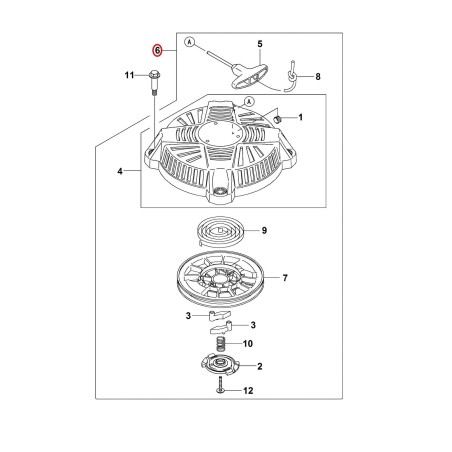 Rewind starter assy. 00011904002 ORIGINAL STIHL | NewgardenParts.com