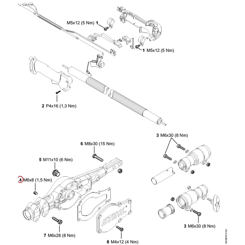 Goujon 00009531001 ORIGINAL STIHL Goujon 00009531001 ORIGINAL STIHL