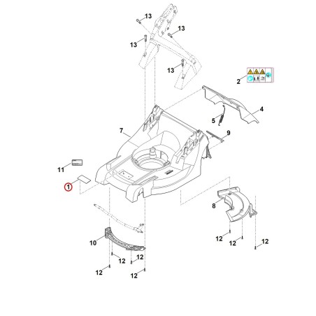 Targhetta 00009671001 ORIGINALE STIHL | NewgardenParts.com