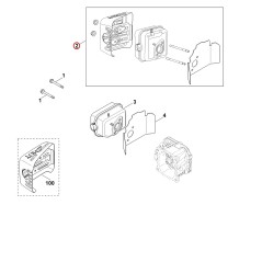 Muffler set 00020071025 ORIGINAL STIHL | NewgardenParts.com