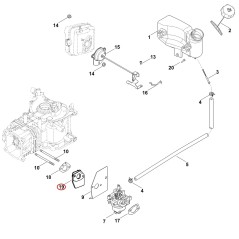 Intermediate plate set 00020071013 ORIGINAL STIHL | NewgardenParts.com