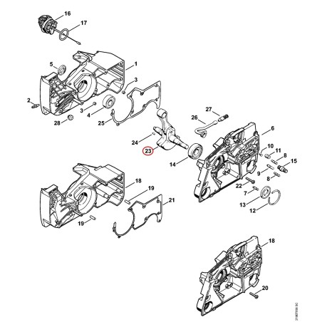 Albero a gomito 11240300404 ORIGINALE STIHL | NewgardenParts.com