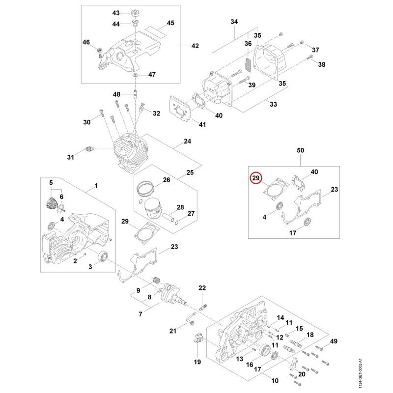 Joint de cylindre 11240292301 ORIGINAL STIHL