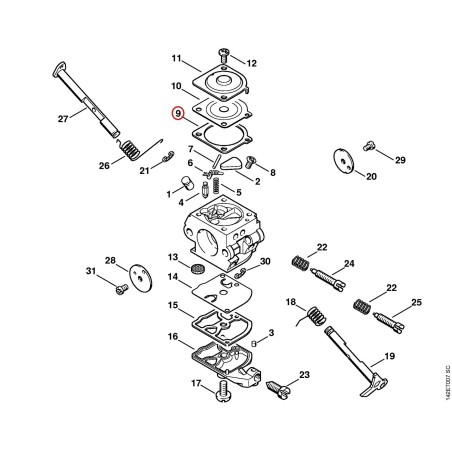 Sello de control 11231290901 ORIGINAL STIHL | NewgardenParts.com