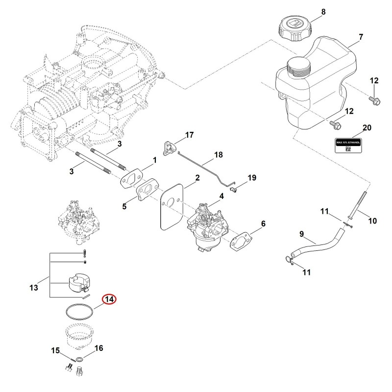 Joint 00041290930 ORIGINAL STIHL