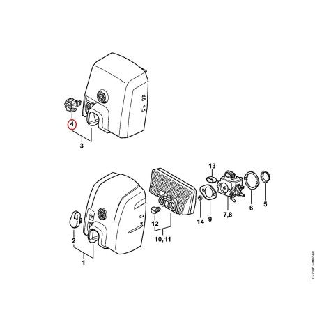 Twist lock 11231412300 ORIGINAL STIHL | NewgardenParts.com