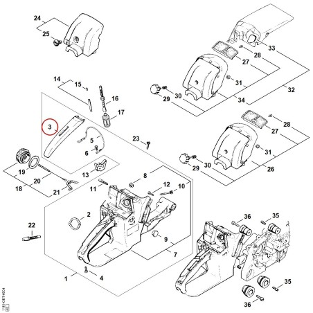 Monture de poignée 11187910602 ORIGINAL STIHL | NewgardenParts.com
