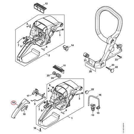 Monture de poignée 11237910600 ORIGINAL STIHL | NewgardenParts.com