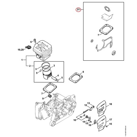 Dichtungssatz 11220071051 ORIGINAL STIHL | NewgardenParts.com