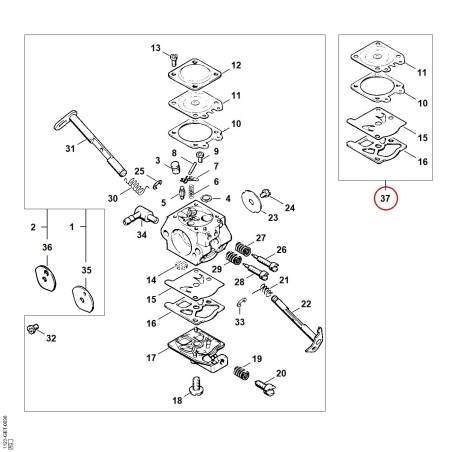 Satz Vergaserteile 11230071061 ORIGINAL STIHL | NewgardenParts.com