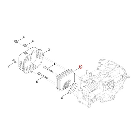 Silencieux 00041400603 ORIGINAL STIHL | NewgardenParts.com