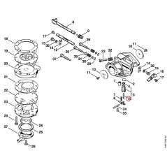 Inlet needle 11081215100 ORIGINAL STIHL | NewgardenParts.com