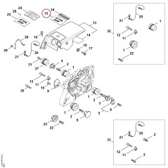 Model plate 038 11199671512 ORIGINAL STIHL | NewgardenParts.com