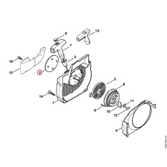 Placa de tipo MS 230 11239671512 ORIGINAL STIHL | NewgardenParts.com