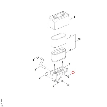 Tornillo hexagonal 00049510837 ORIGINAL STIHL | NewgardenParts.com