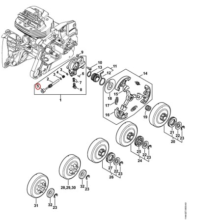 Coussinet 11446419400 ORIGINAL STIHL | NewgardenParts.com