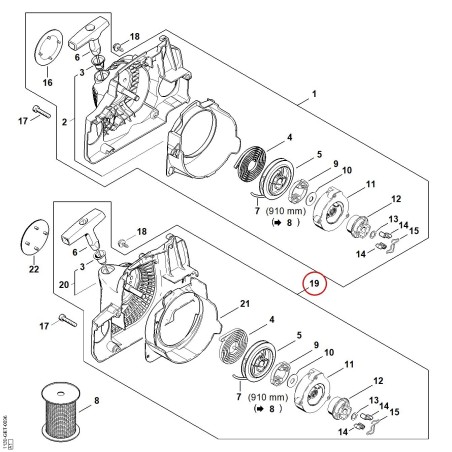 Carter de ventilateur avec lanceur 11300802103 ORIGINAL STIHL | NewgardenParts.com