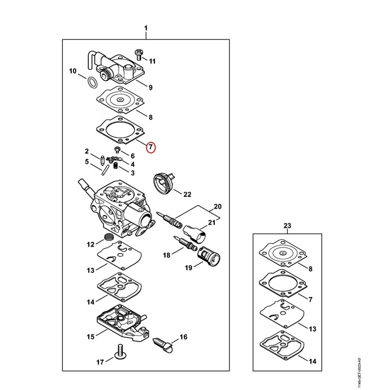 Gasket 11461290900 ORIGINAL STIHL