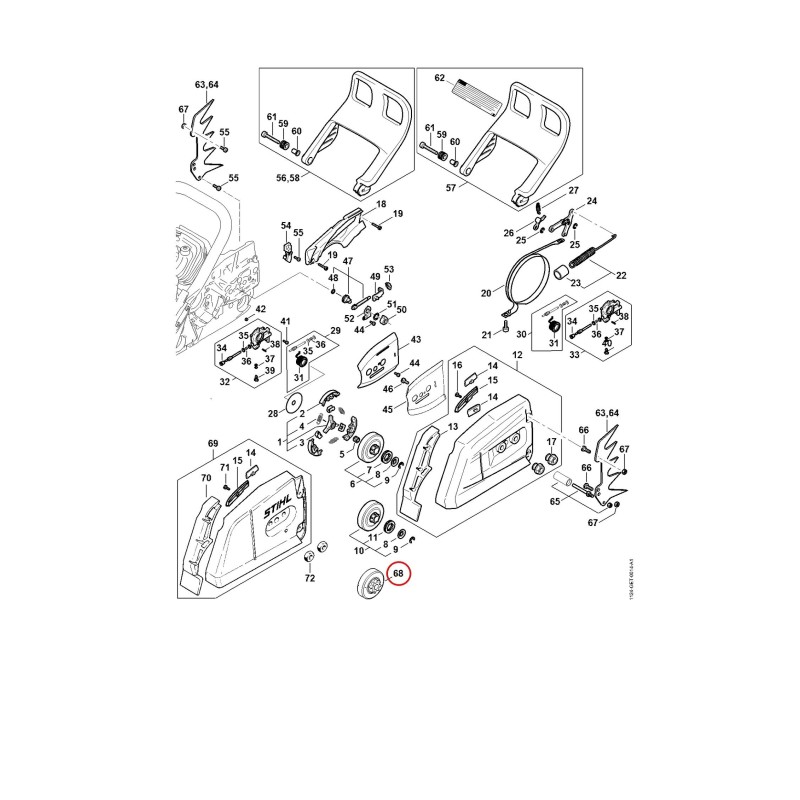 Piñón de cadena 3/8" 8d 11246402002 ORIGINAL STIHL Piñón de cadena 3/8" 8d 11246402002 ORIGINAL STIHL