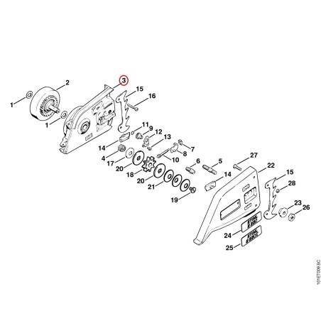 Carcasa de la caja reductora 12076400400 ORIGINAL STIHL | NewgardenParts.com