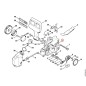 Getriebegehäuse 12076400500 ORIGINAL STIHL