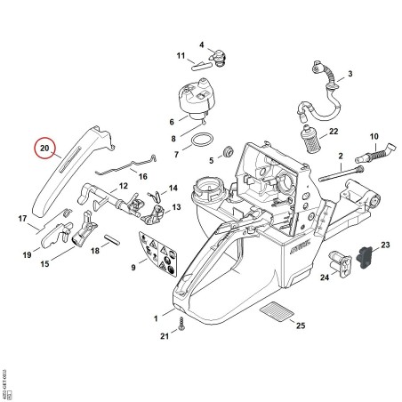 Cubierta de la empuñadura 11287910600 ORIGINAL STIHL | NewgardenParts.com