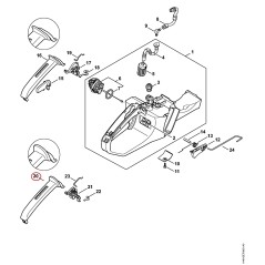 Monture de poignée 11407910601 ORIGINAL STIHL | NewgardenParts.com