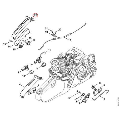 Handle molding 11437910610 ORIGINAL STIHL | NewgardenParts.com