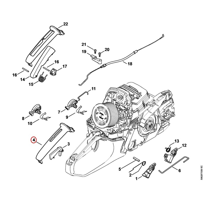 Griffschale 11417910600 ORIGINAL STIHL