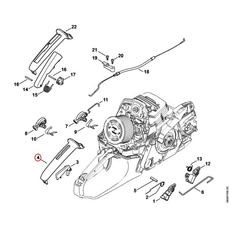 Handle molding 11417910600 ORIGINAL STIHL | NewgardenParts.com