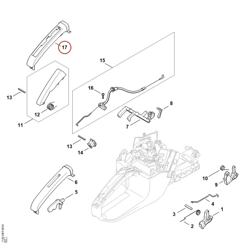 Griffschale 11357910601 ORIGINAL STIHL