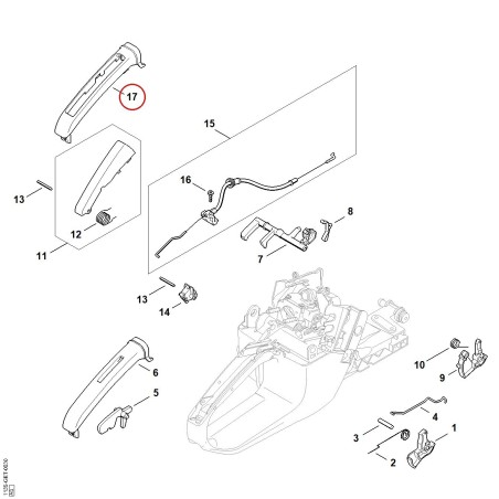 Handle molding 11357910601 ORIGINAL STIHL | NewgardenParts.com