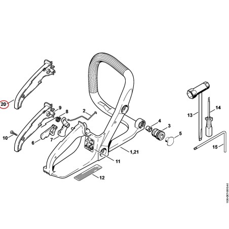 Handle molding 11307910600 ORIGINAL STIHL | NewgardenParts.com