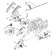 Handle molding 11407910605 ORIGINAL STIHL | NewgardenParts.com